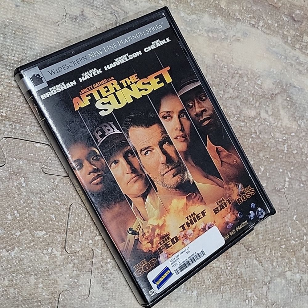 NEW LINE (BLOCKBUSTER) AFTER THE SUNSET MOVIE DVD